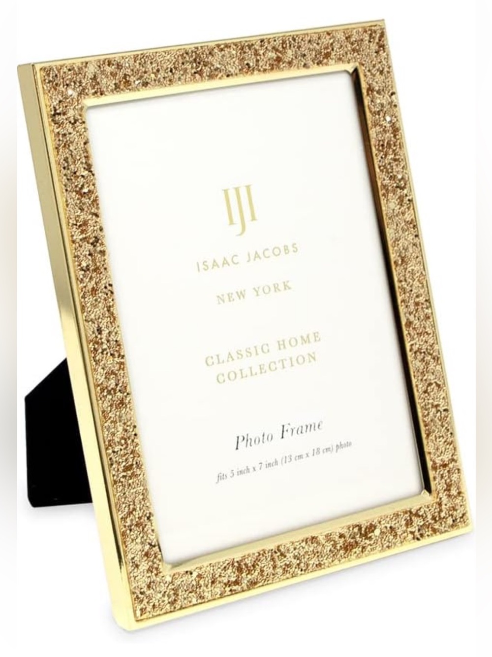 Isaac Jacobs Gold Glitter Photo Frame - Classic Home Collection